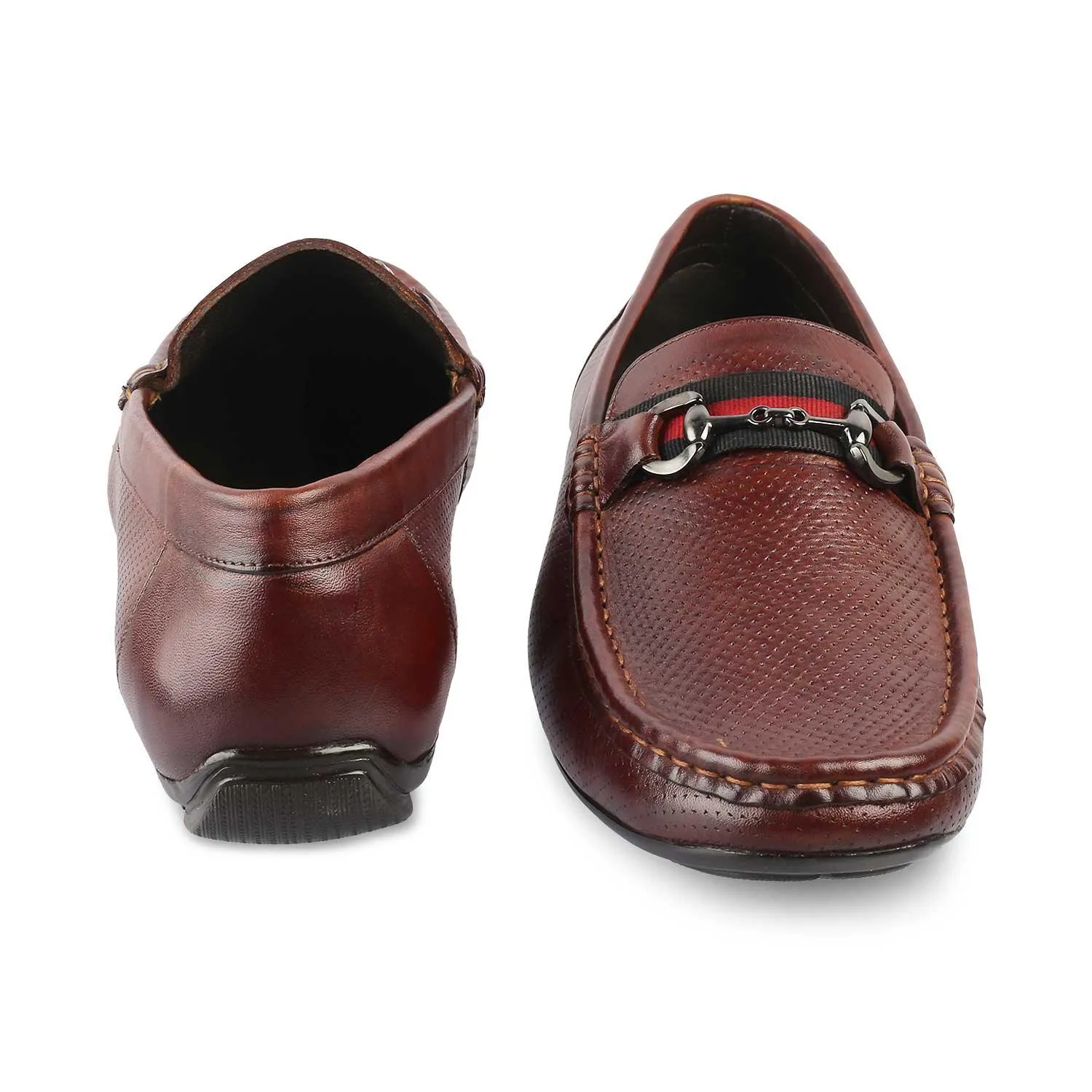 The Rottervam Brown Mens Driving Leather Loafer