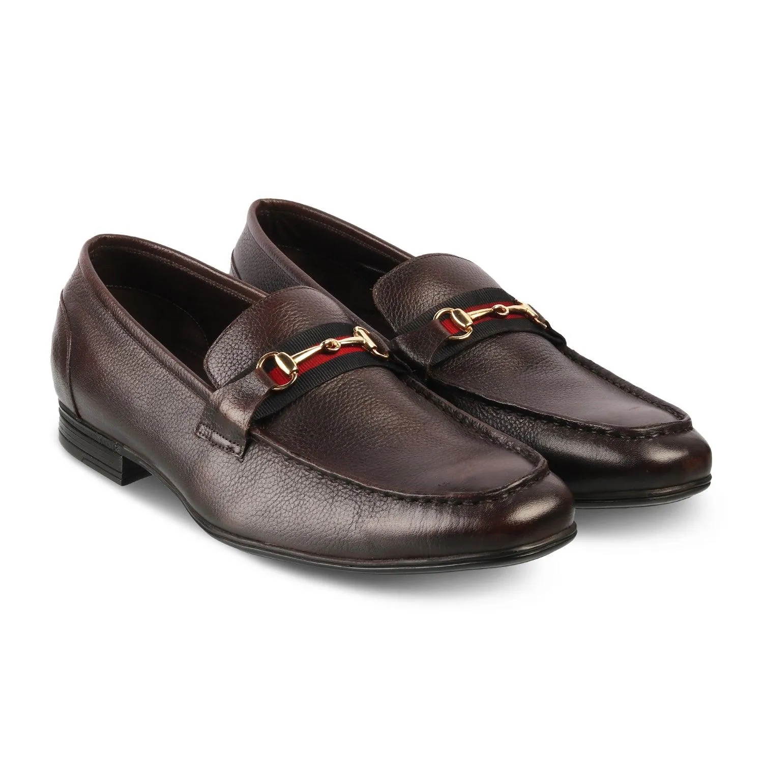 The Suchi Brown Mens Leather Loafers