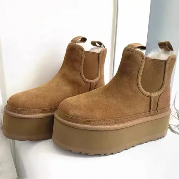 Thick Sole Snow Boots for women - King Stone Brothers and Co™️