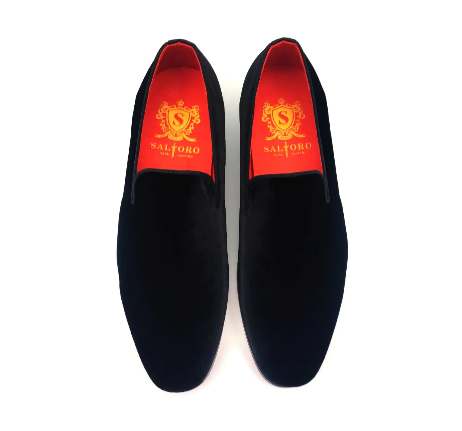 Trevor III - Black Velvet Loafers