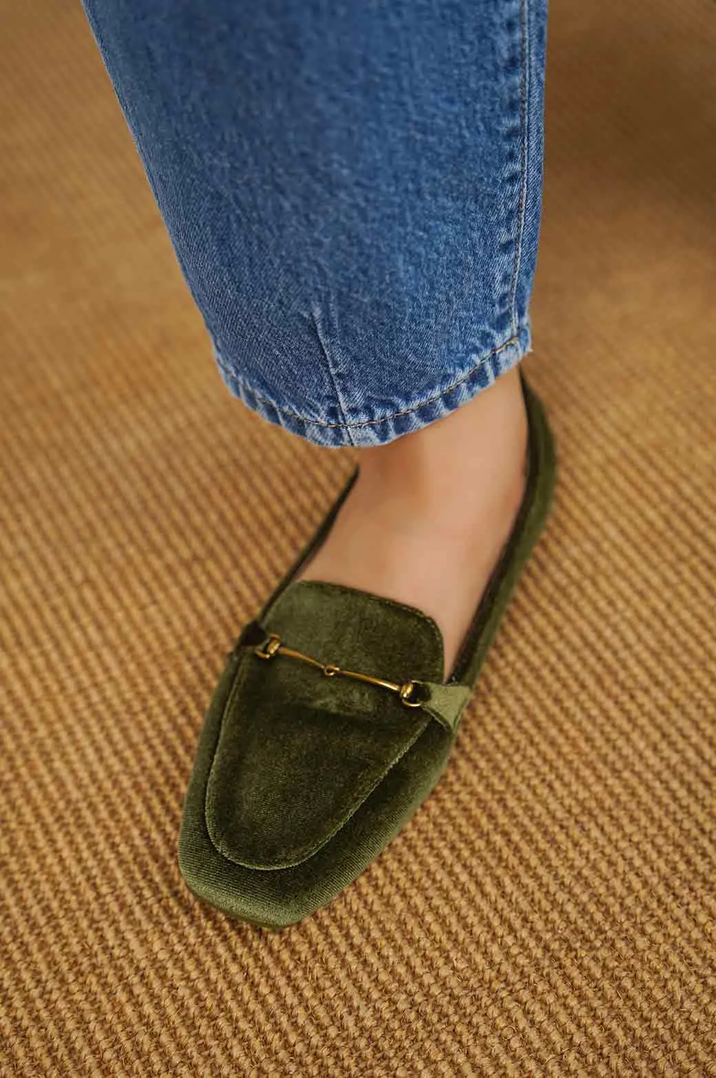 VELVET LOAFERS