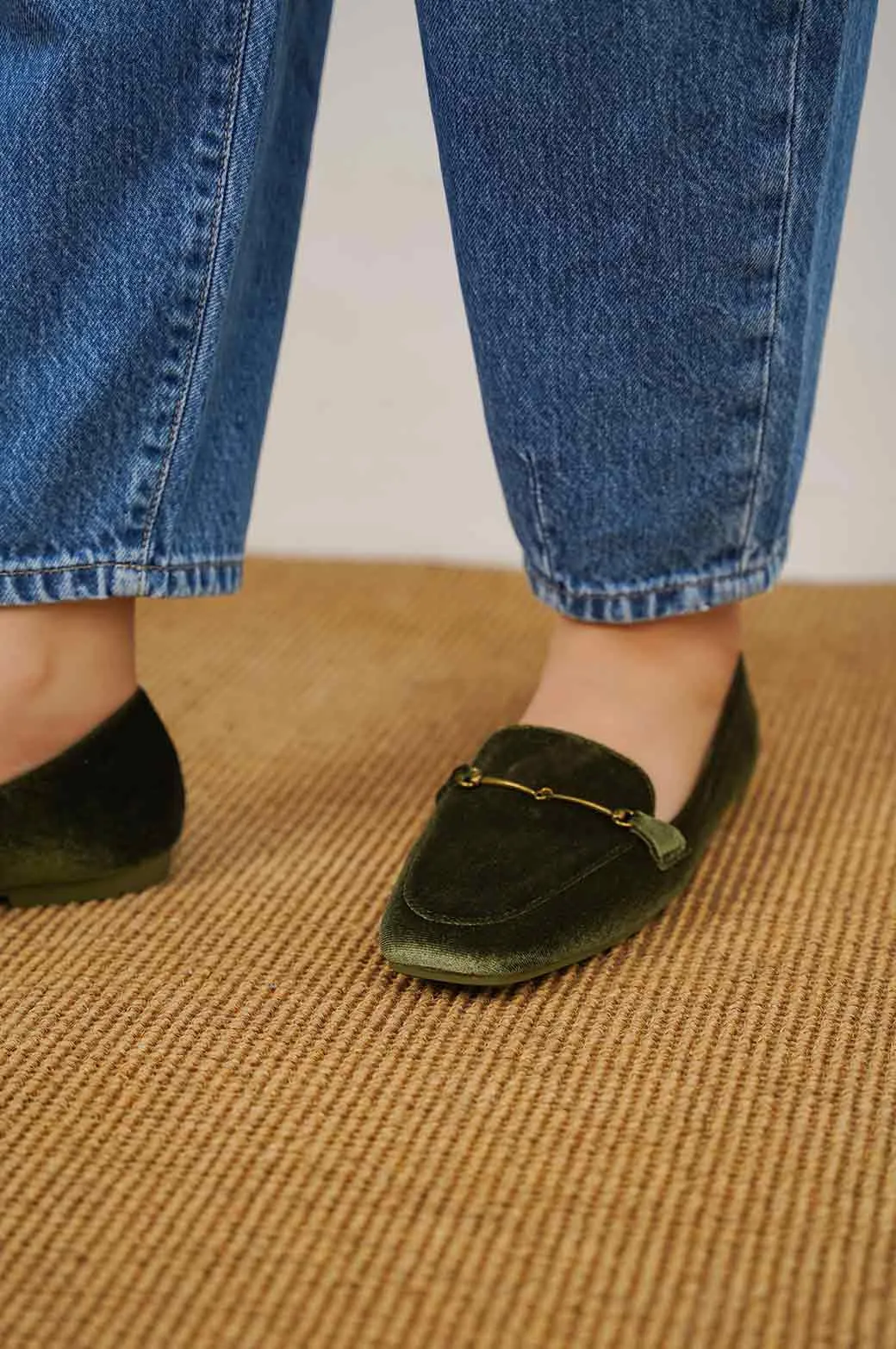 VELVET LOAFERS