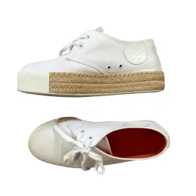 White Natural Raffia Espadrilles - 6.5