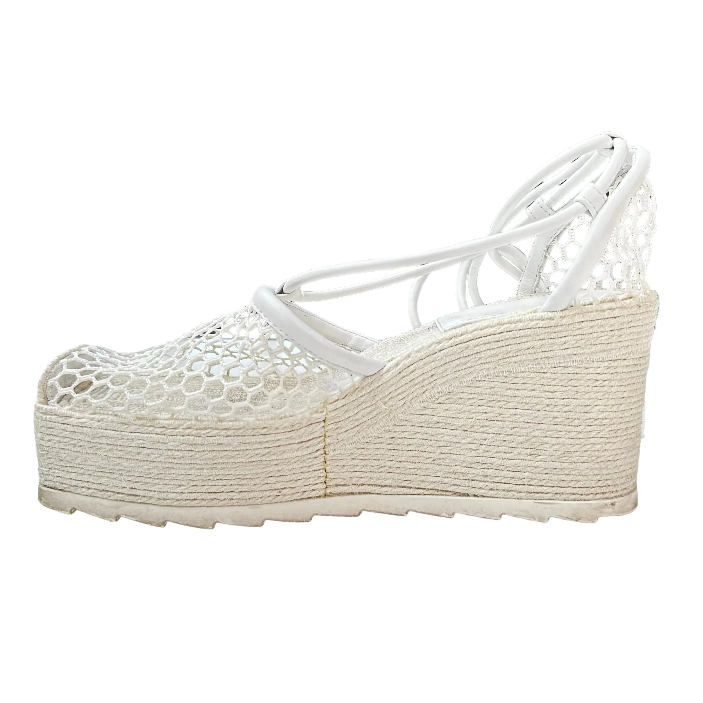 White Platform Espadrilles - 8