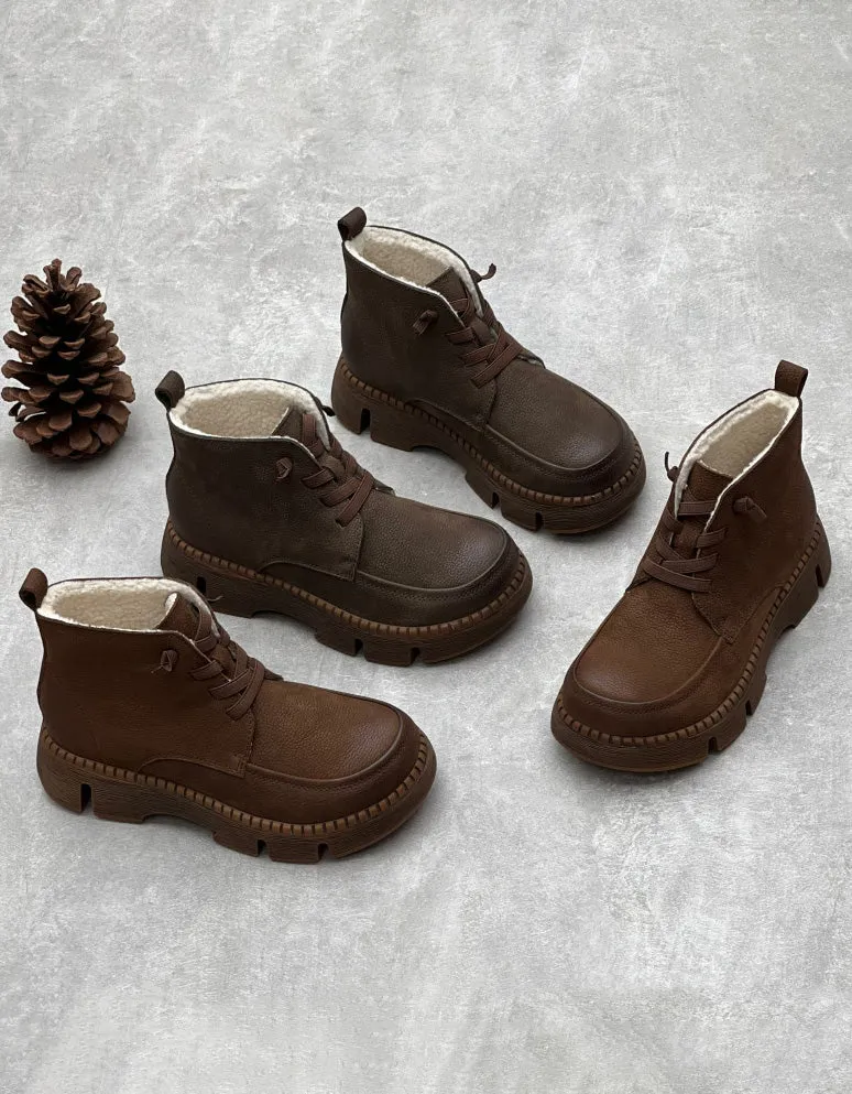 Winter Waterproof Sturdy Handmade Retro Boots