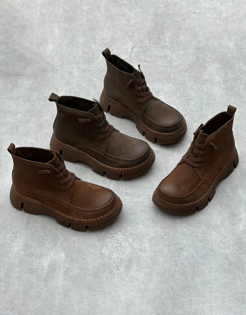 Winter Waterproof Sturdy Handmade Retro Boots