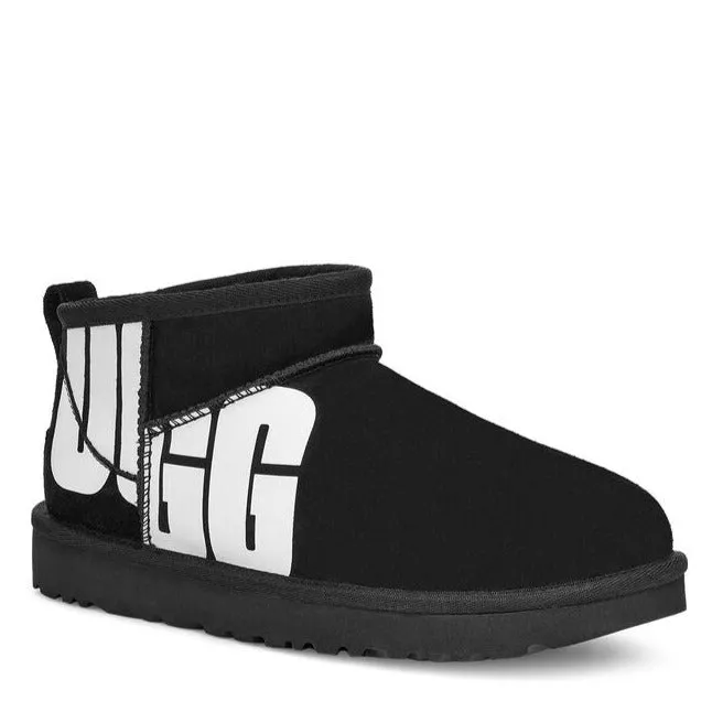 Womens UGG Black Ultra Mini